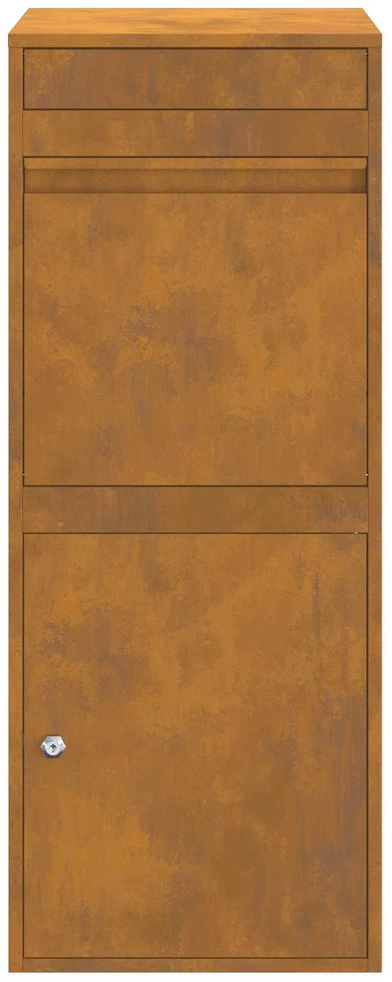 Siuntų dėžutė su saugykla su durimis Rūdijanti 41 x 38 x 103 cm