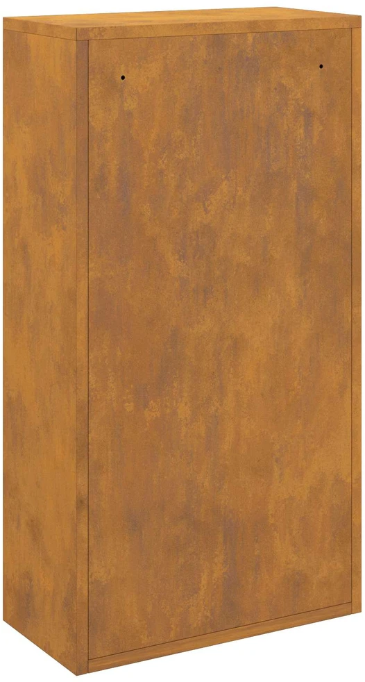 Siuntų dėžutė su saugykla su durimis Rūdijanti 44 x 22 x 82 cm