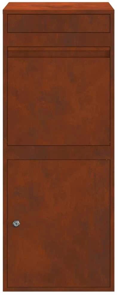 Siuntų dėžutė su saugykla su durimis Rūdijanti 41 x 38 x 103 cm