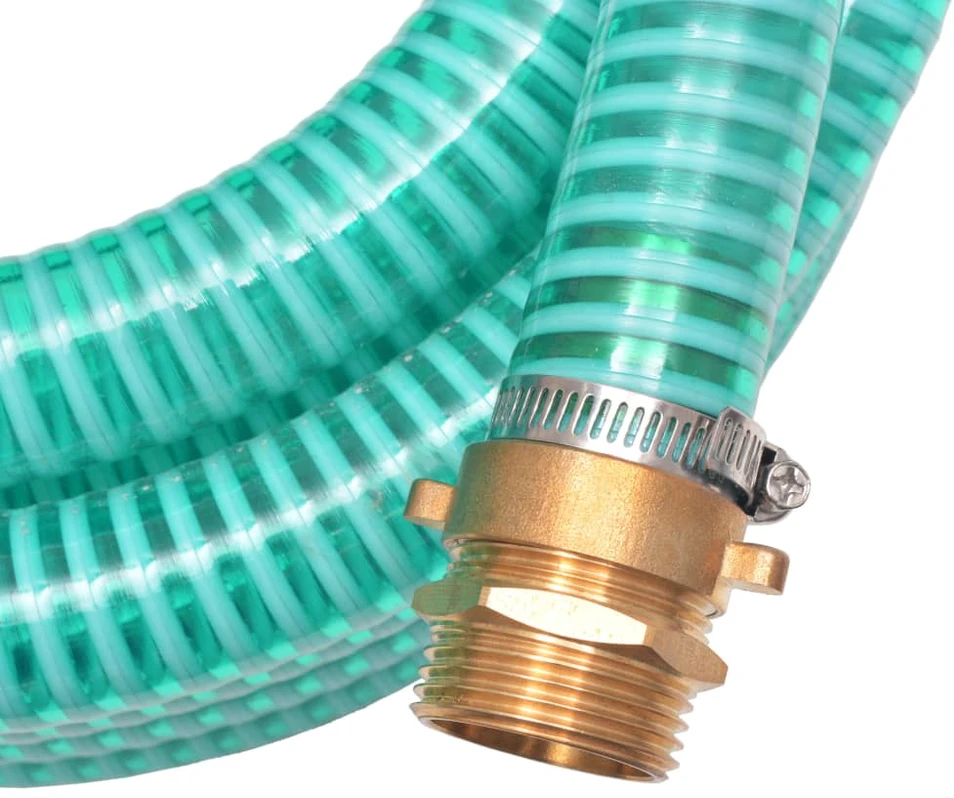 Siurbimo žarna su žalvarinėmis jungtimis, 3 m 25 mm, žalia