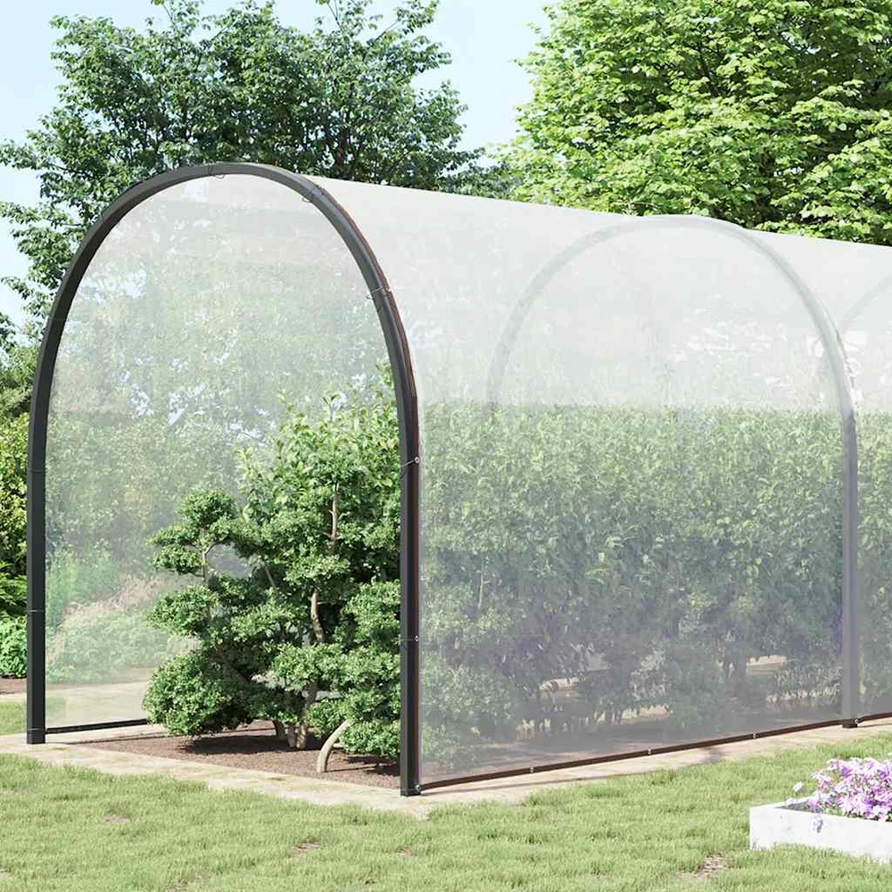 Skaidrus brezentas su ąselėmis 10x12 m polietilenas
