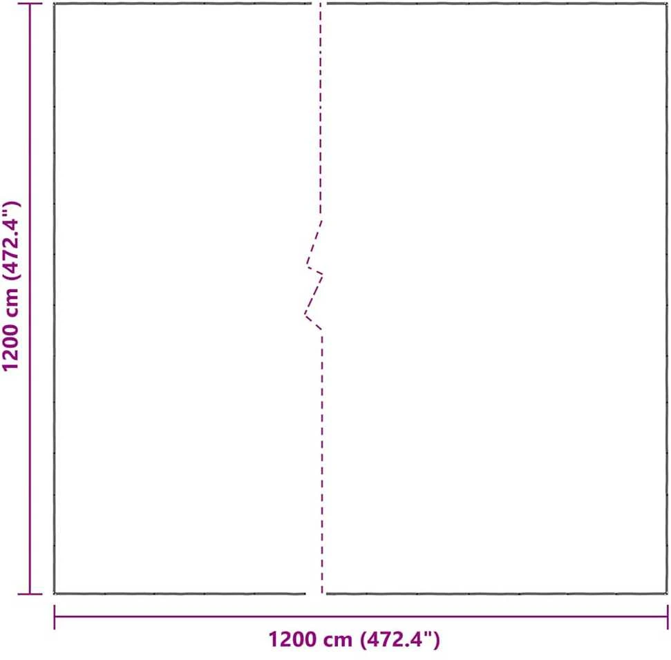 Skaidrus brezentas su ąselėmis 12x12 m polietilenas