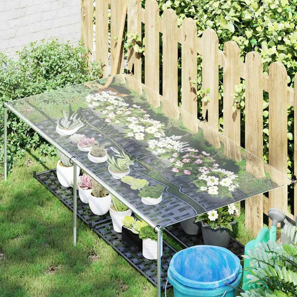 Skaidrus brezentas su ąselėmis 1x2 m PVC