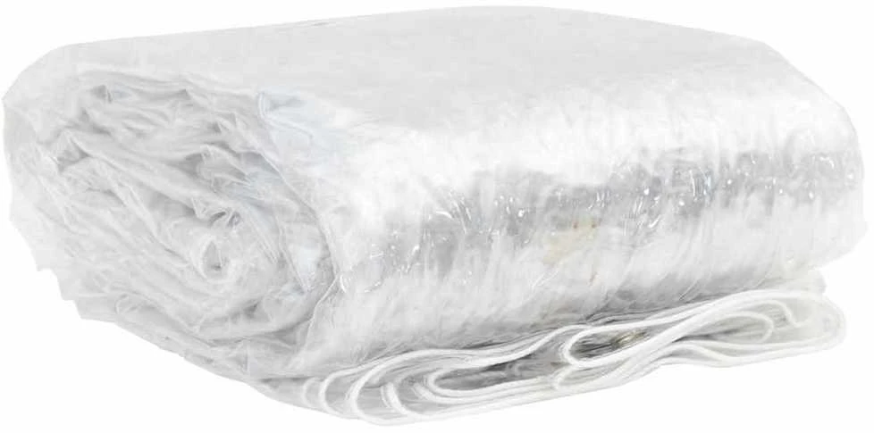 Skaidrus brezentas su ąselėmis 1x5 m PVC