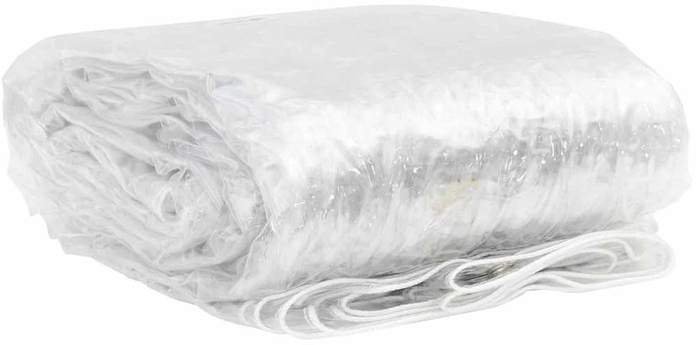 Skaidrus brezentas su ąselėmis 2x10 m PVC
