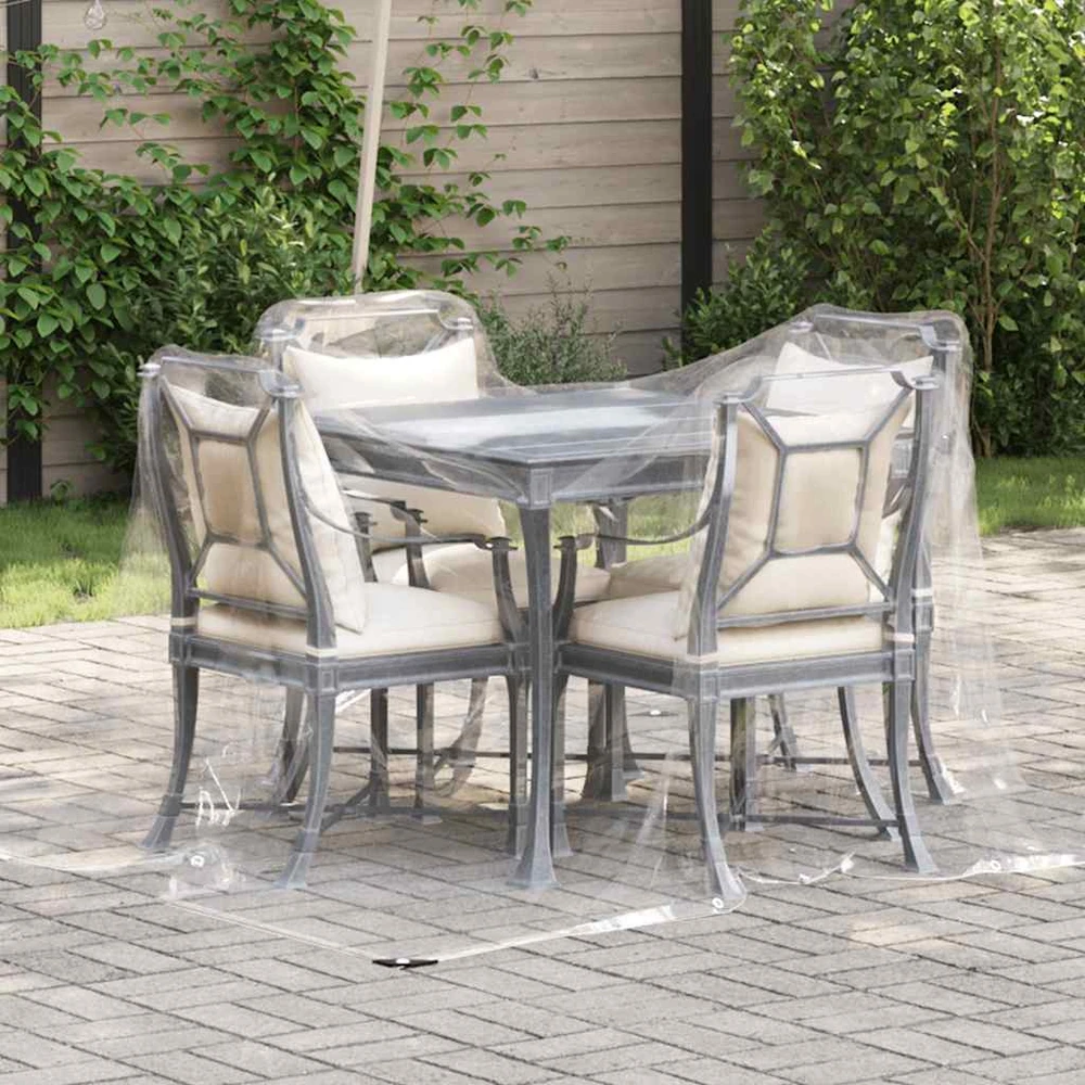 Skaidrus brezentas su ąselėmis 2x3 m PVC