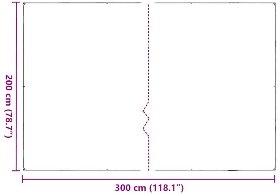 Skaidrus brezentas su ąselėmis 2x3 m PVC