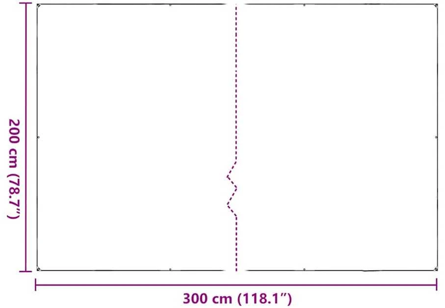 Skaidrus brezentas su ąselėmis 2x3 m PVC