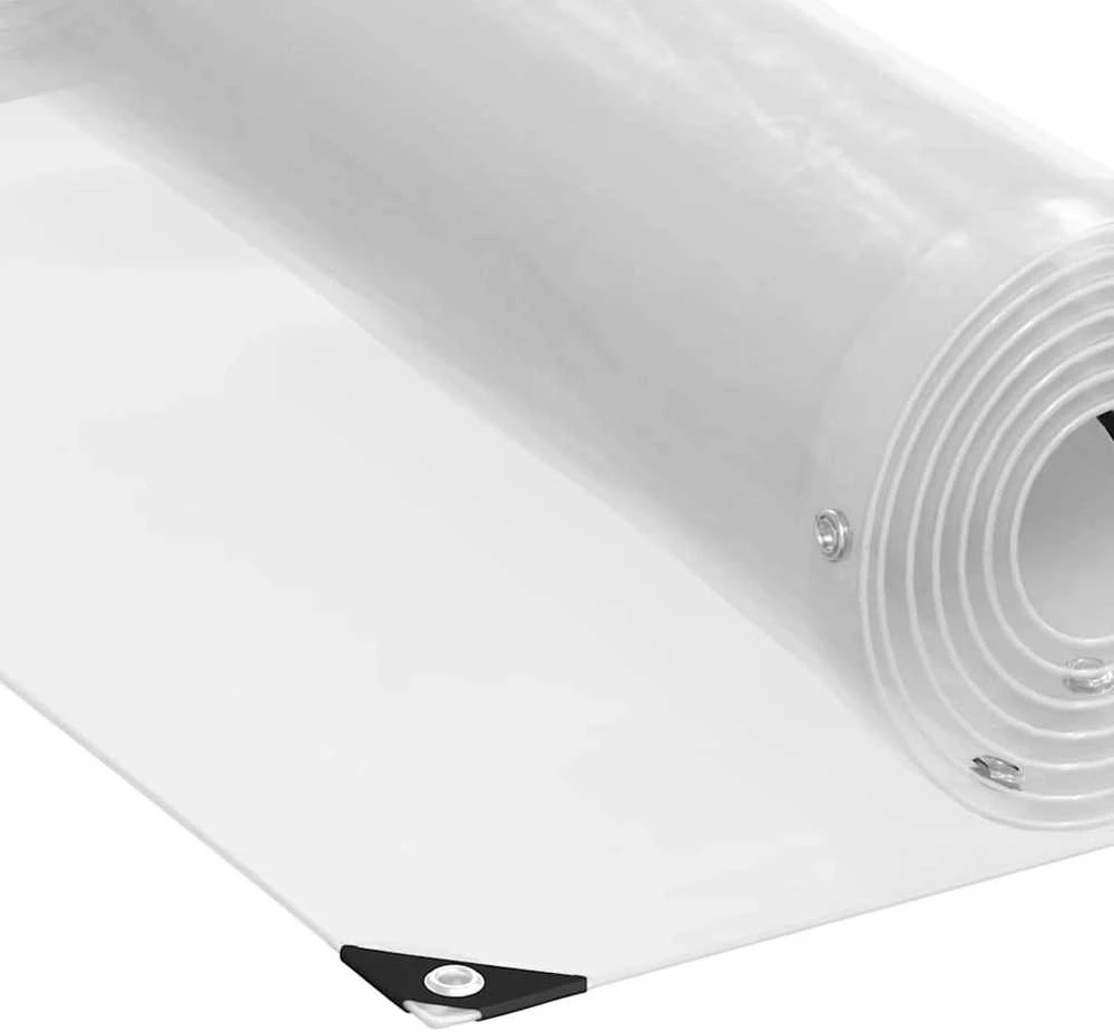 Skaidrus brezentas su ąselėmis 2x3 m PVC