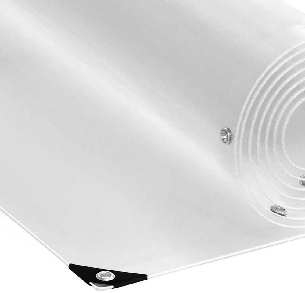 Skaidrus brezentas su kilpelėmis, 2x2 m, PVC