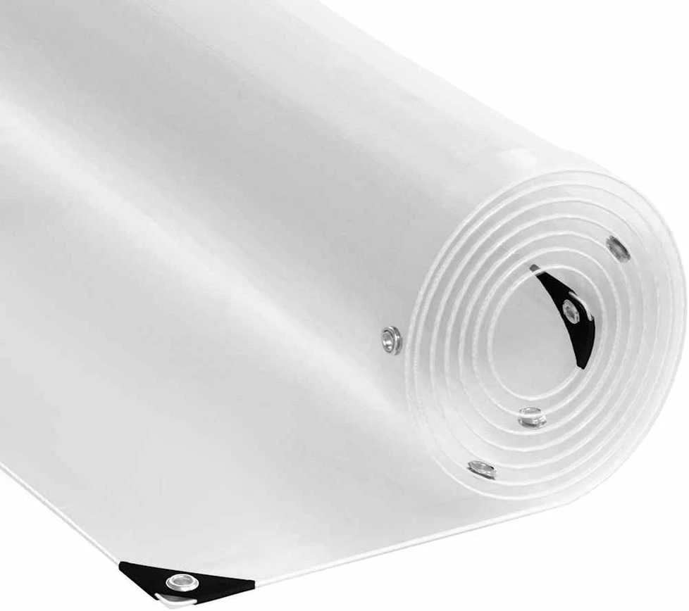 Skaidrus brezentas su kilpomis 3x12 m PVC