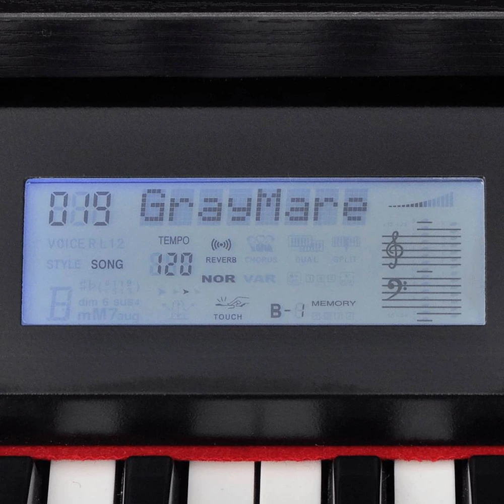 Skaitmeninis pianinas, 88 klavišai, juoda melamino plokštė