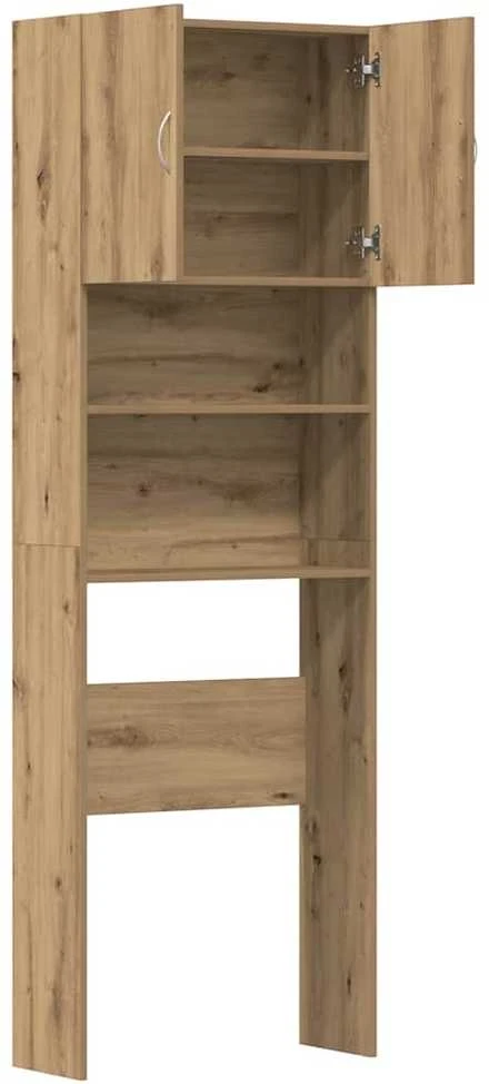 skalbimo mašinos spintelė Artisan ąžuolas 64x24x190 cm