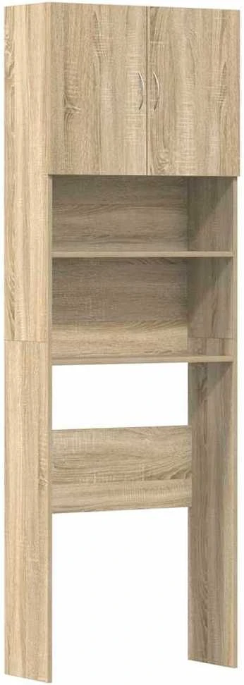 Skalbimo mašinos spintelė, ąžuolo, 64x24x190cm, mediena