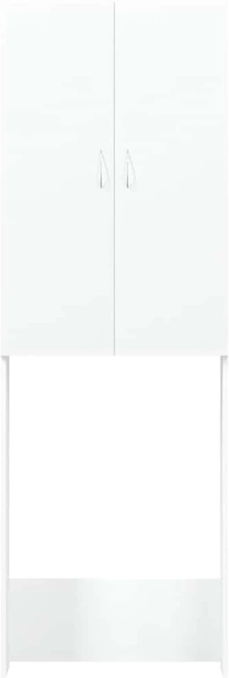 Skalbimo mašinos spintelė, baltos spalvos, 64x25,5x190cm