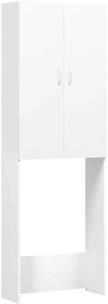 Skalbimo mašinos spintelė, baltos spalvos, 64x25,5x190cm