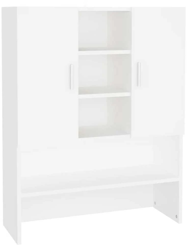 Skalbimo mašinos spintelė, baltos spalvos, 70,5x25,5x90cm