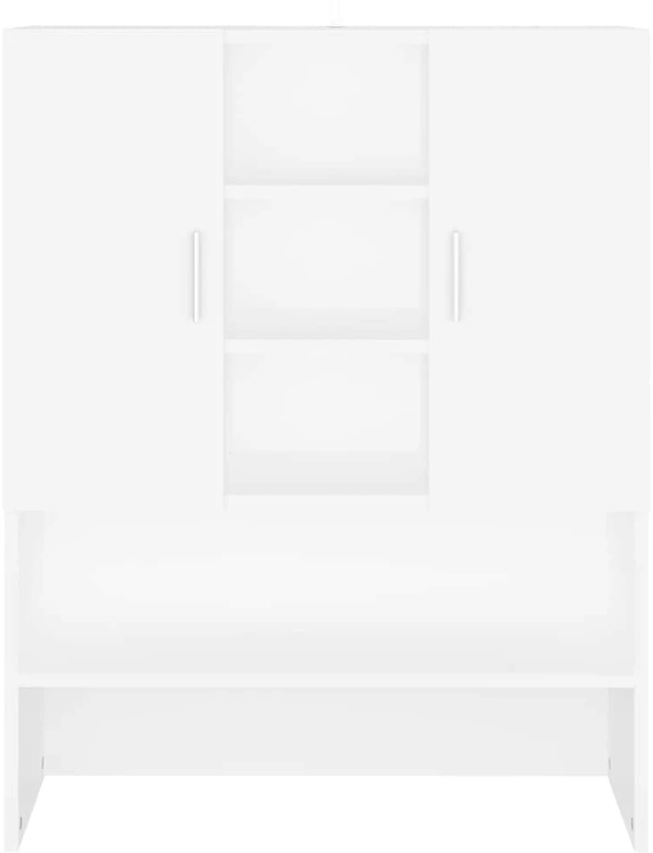 Skalbimo mašinos spintelė, baltos spalvos, 70,5x25,5x90cm