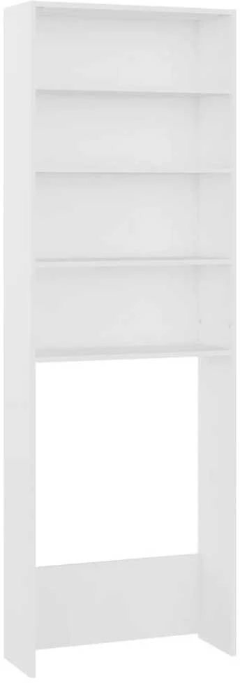 Skalbimo mašinos spintelė, baltos spalvos, 64x24x190cm