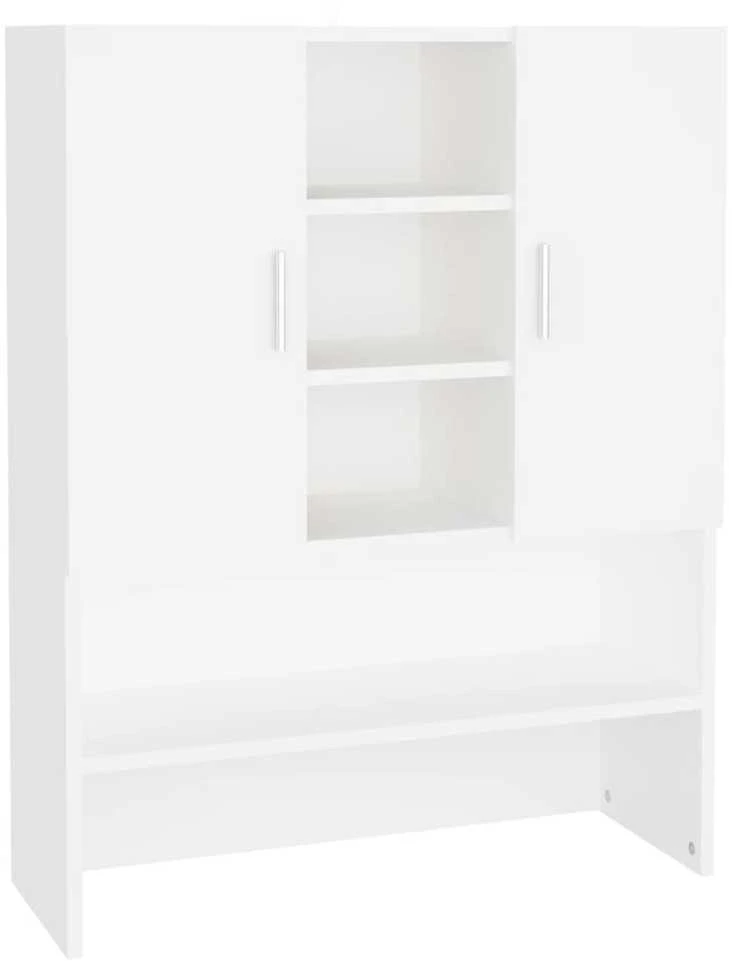 Skalbimo mašinos spintelė, baltos spalvos, 70,5x25,5x90cm