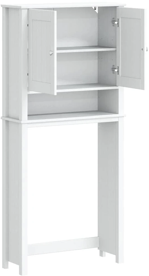 Skalbimo mašinos spintelė BERG, balta, 76x27x164,5cm, mediena