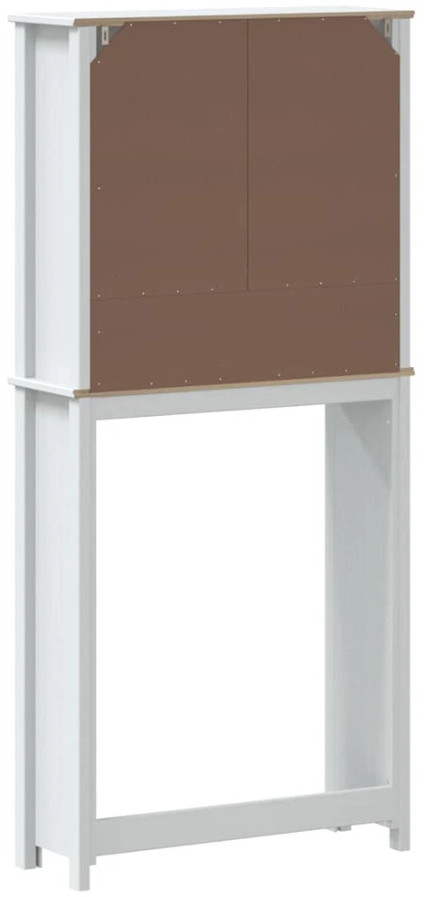 Skalbimo mašinos spintelė BERG, balta, 76x27x164,5cm, mediena