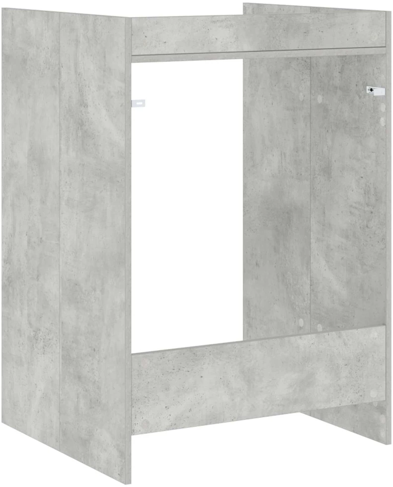 Skalbimo mašinos spintelė Betono pilka 67,5 x 62 x 97 cm