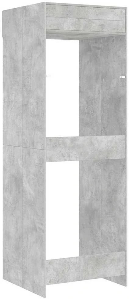 Skalbimo mašinos spintelė Betono pilka 67,5 x 68 x 200 cm