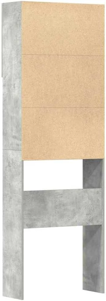 skalbimo mašinos spintelė betoninė pilka 64x24x190 cm