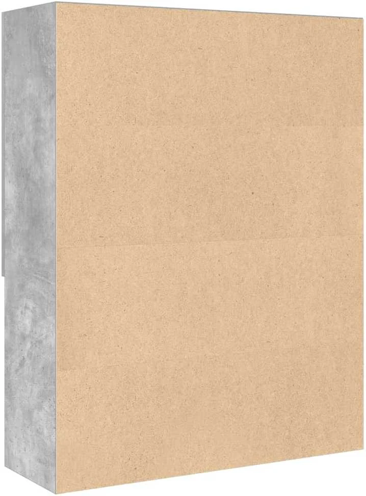 Skalbimo mašinos spintelė, betono pilka, 70,5x25,5x90cm