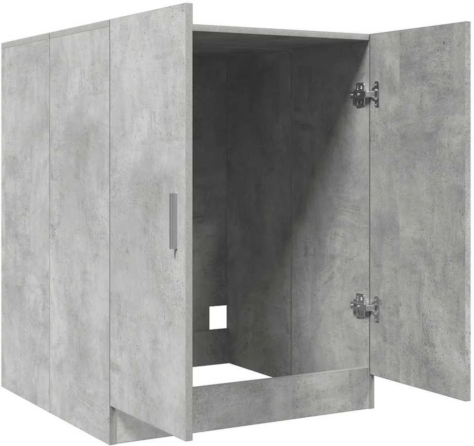 Skalbimo mašinos spintelė, betono pilka, 70,5x71,5x91,5cm