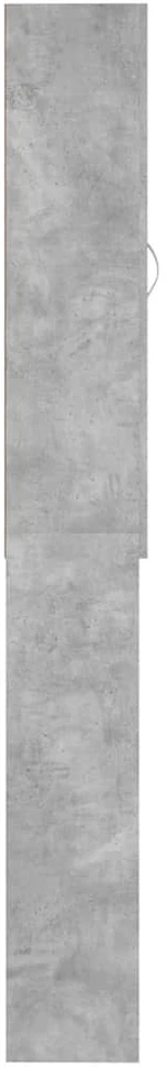 Skalbimo mašinos spintelė, betono pilkos spalvos, 64x25,5x190cm