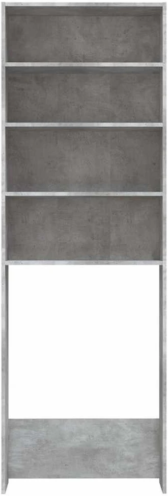 Skalbimo mašinos spintelė, betono pilkos spalvos, 64x24x190cm