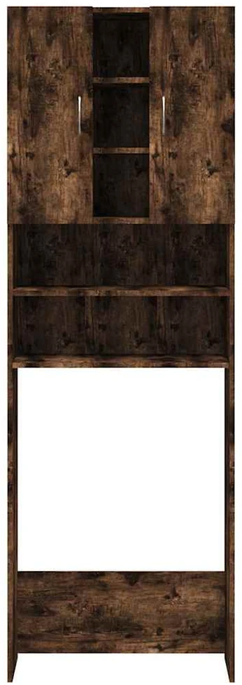 Skalbimo mašinos spintelė, dūminio ąžuolo, 64x25,5x190cm