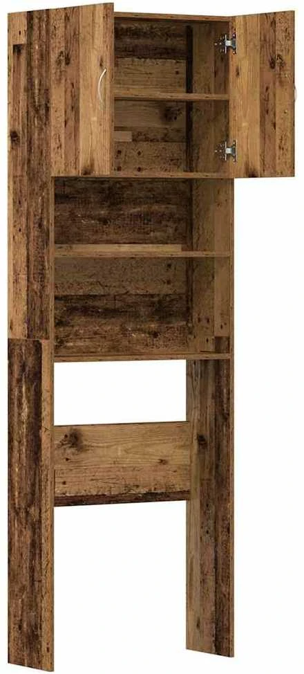 Skalbimo mašinos spintelė Old Wood 64x24x190 cm Engineered Wood