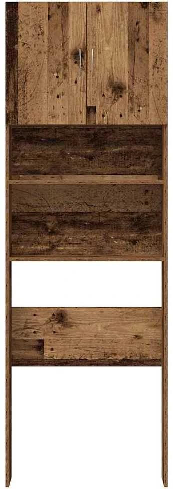 Skalbimo mašinos spintelė Old Wood 64x24x190 cm Engineered Wood