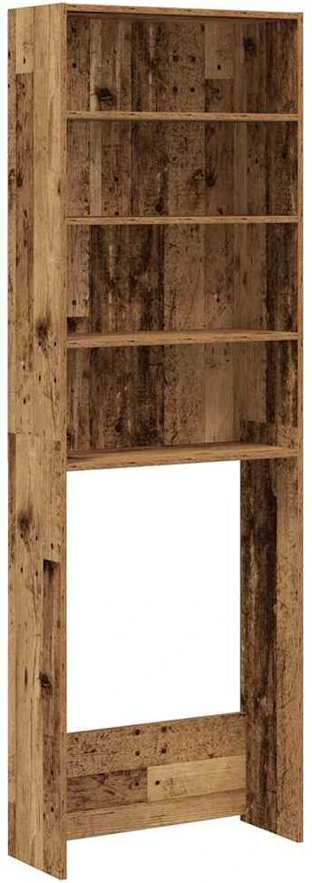 Skalbimo mašinos spintelė Old Wood 64x24x190 cm