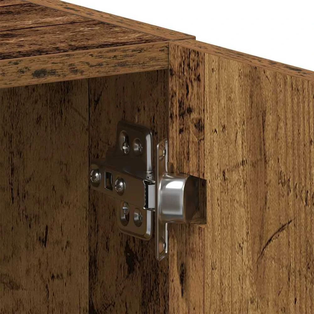 Skalbimo mašinos spintelė Old Wood 64x24x190 cm Engineered Wood