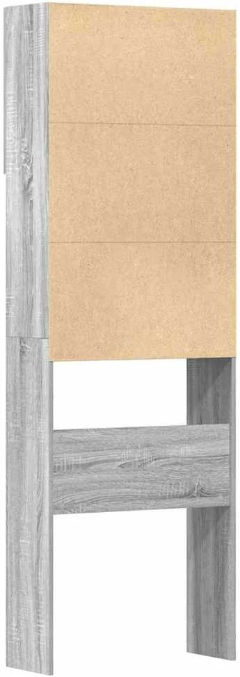 skalbimo mašinos spintelė pilka Sonoma 64x24x190 cm