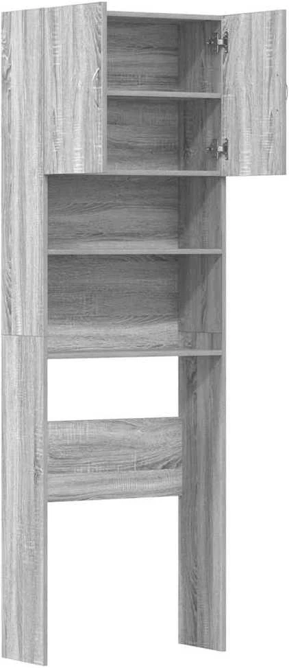 skalbimo mašinos spintelė pilka Sonoma 64x24x190 cm