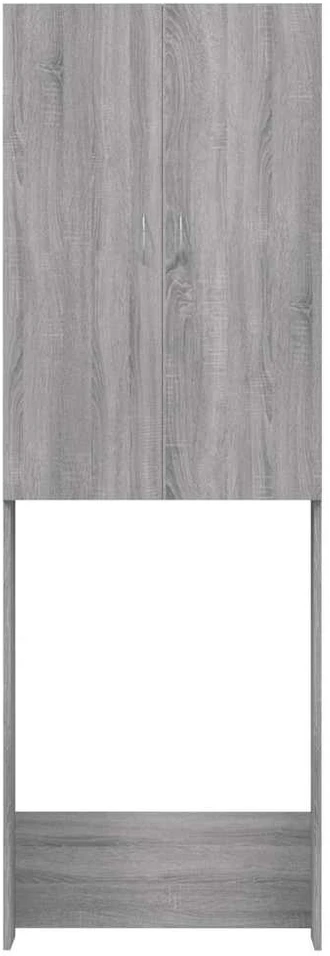 Skalbimo mašinos spintelė, pilkos ąžuolo spalvos, 64x25,5x190cm