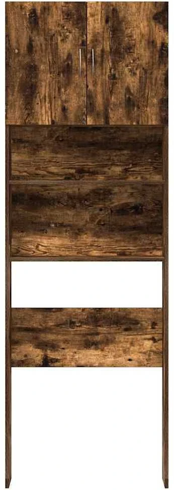 skalbimo mašinos spintelė rūkytas ąžuolas 64x24x190 cm