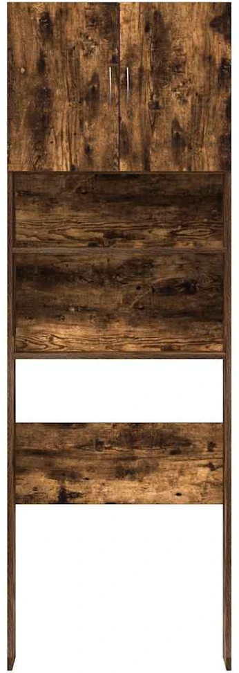 skalbimo mašinos spintelė rūkytas ąžuolas 64x24x190 cm