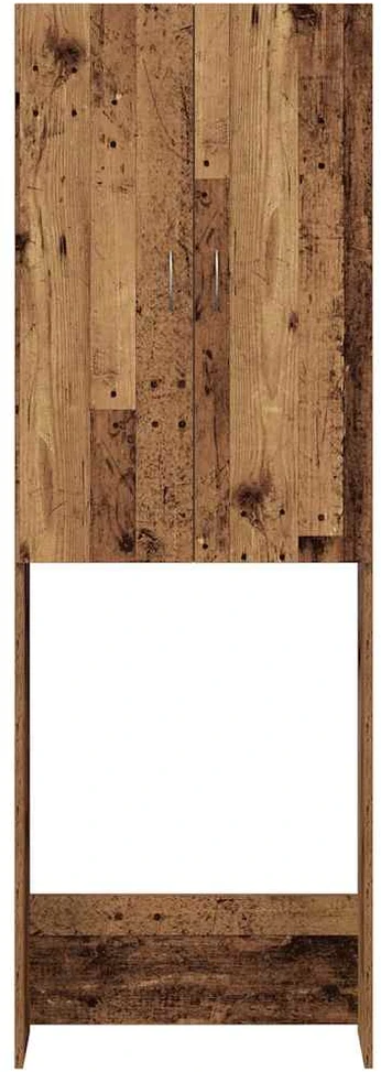 Skalbimo mašinos spintelė, sendintos medienos, 64x25,5x190cm