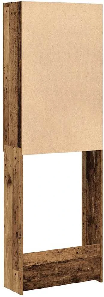 Skalbimo mašinos spintelė, sendintos medienos, 64x25,5x190cm
