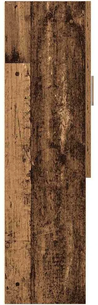 Skalbimo mašinos spintelė, sendintos medienos, 70,5x25,5x90cm