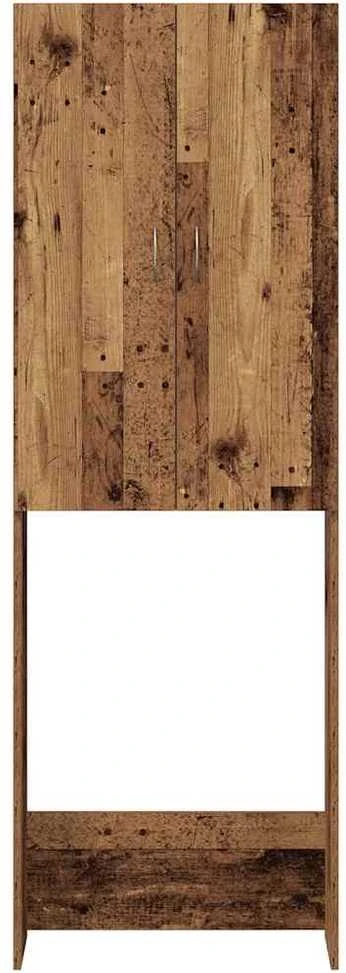 Skalbimo mašinos spintelė, sendintos medienos, 64x25,5x190cm