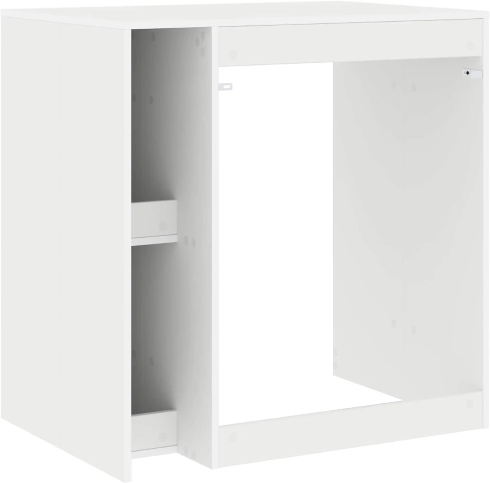 Skalbimo mašinos spintelė su saugykla Balta 87 x 60 x 89 cm