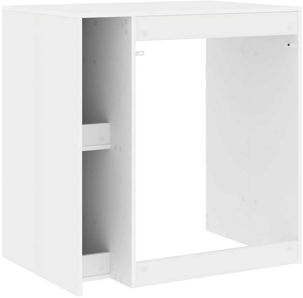 Skalbimo mašinos spintelė su saugykla Balta 87 x 60 x 89 cm