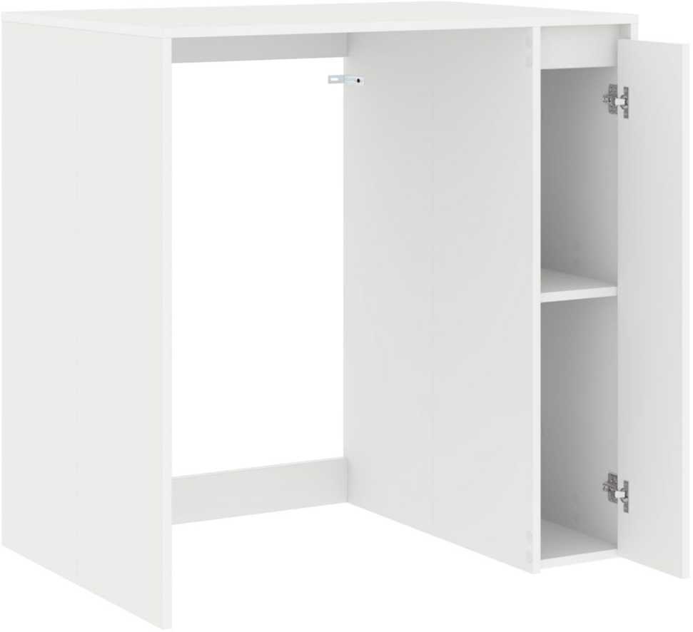 Skalbimo mašinos spintelė su saugykla Balta 87 x 60 x 89 cm